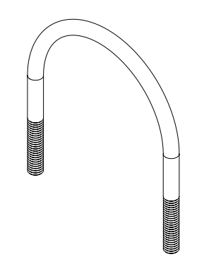 BAP AGA 2806-SERIES; Mounting Pipe [U Bolt]