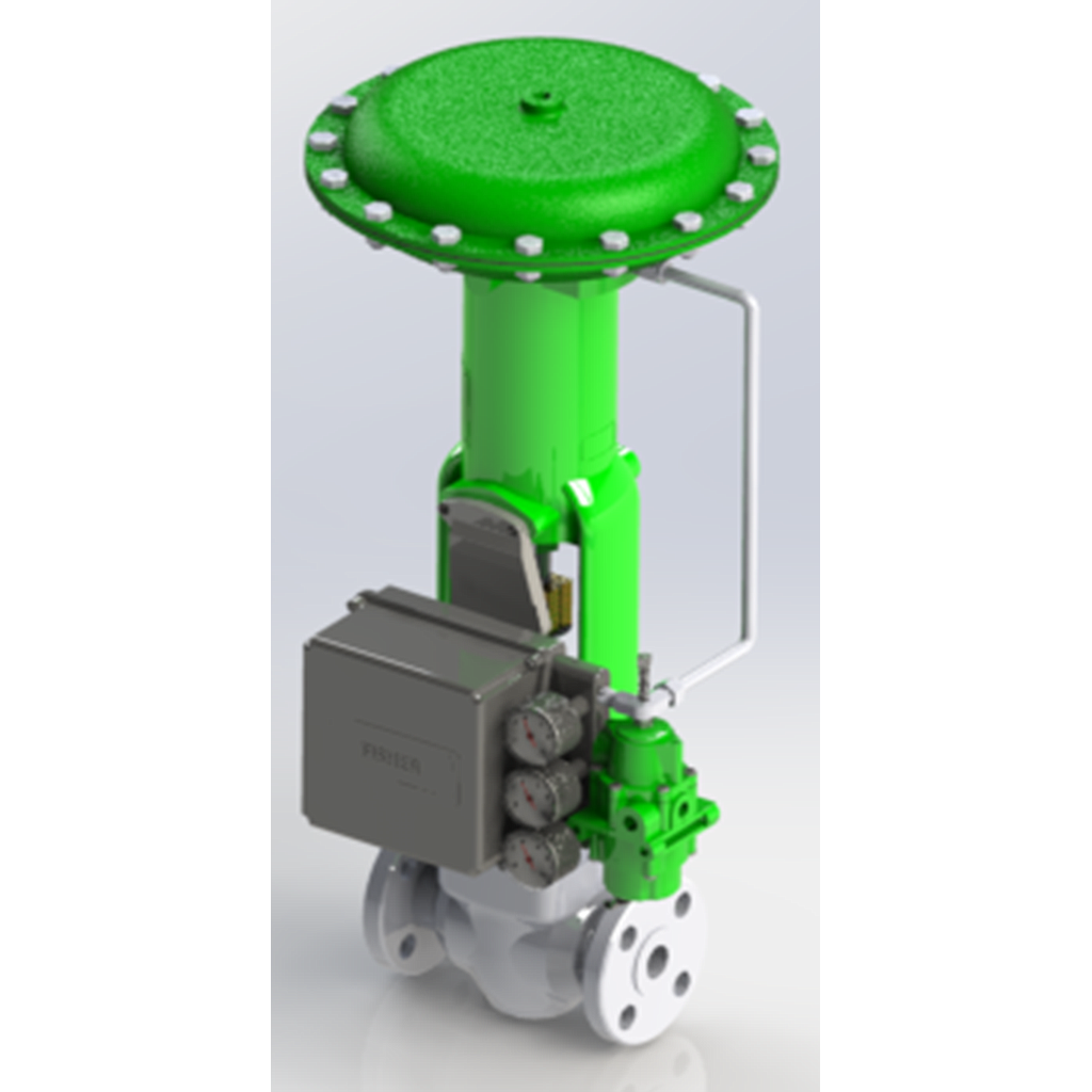 Control Valve; 2" 600#RF WCB BAP ET; 2-5/16" 316/A6 EQ% Port; BAP 667 Size 40 1-1/8" Travel; Fisher 3582 (input 3-15 psig), Fisher 2502, Fisher 2506